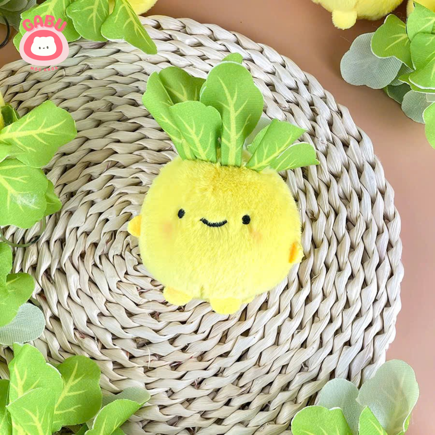 2 móc khóa củ cải