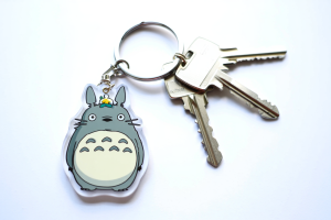 Móc khóa Totoro nhựa PVC in hình hoạt hình sắc nét