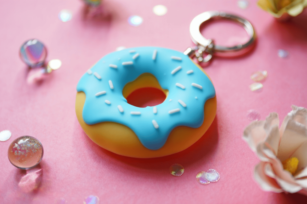 Móc khóa silicon tạo hình 3D