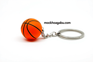Ảnh chụp màn hình sản phẩm móc khóa bóng rổ trên website mockhoagabu.com