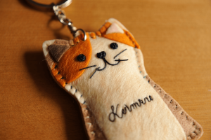 Móc khóa handmade vải nỉ