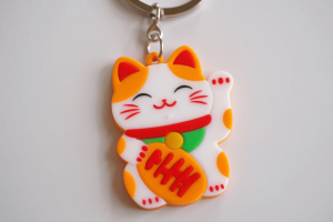 Móc khóa con mèo silicon dẻo