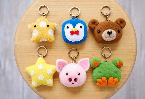 Móc khóa handmade nhiều kiểu dáng cute