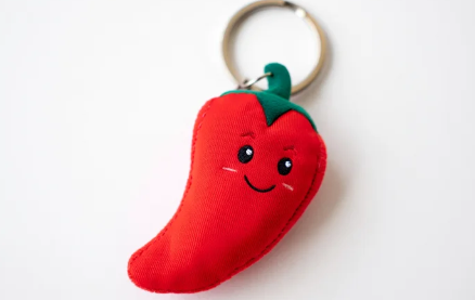 Móc khóa ớt mặt cười