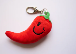 Móc khóa ớt mặt cười