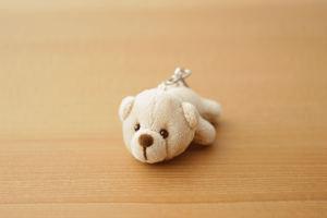 Móc khóa thú nhồi bông hình gấu mini